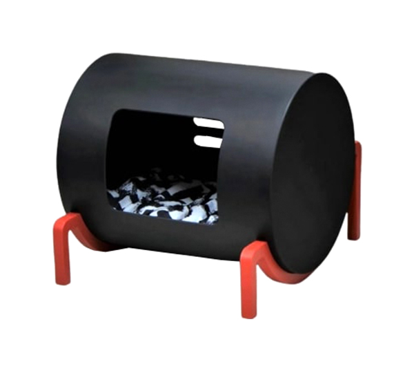Напольный домик-капсула PetsApartments Д180734, размер L, красный, черный