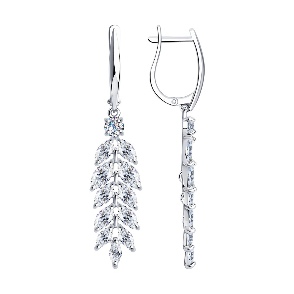 

Серьги женские из серебра Diamant 94-121-00538-1, фианит, 94-121-00538-1