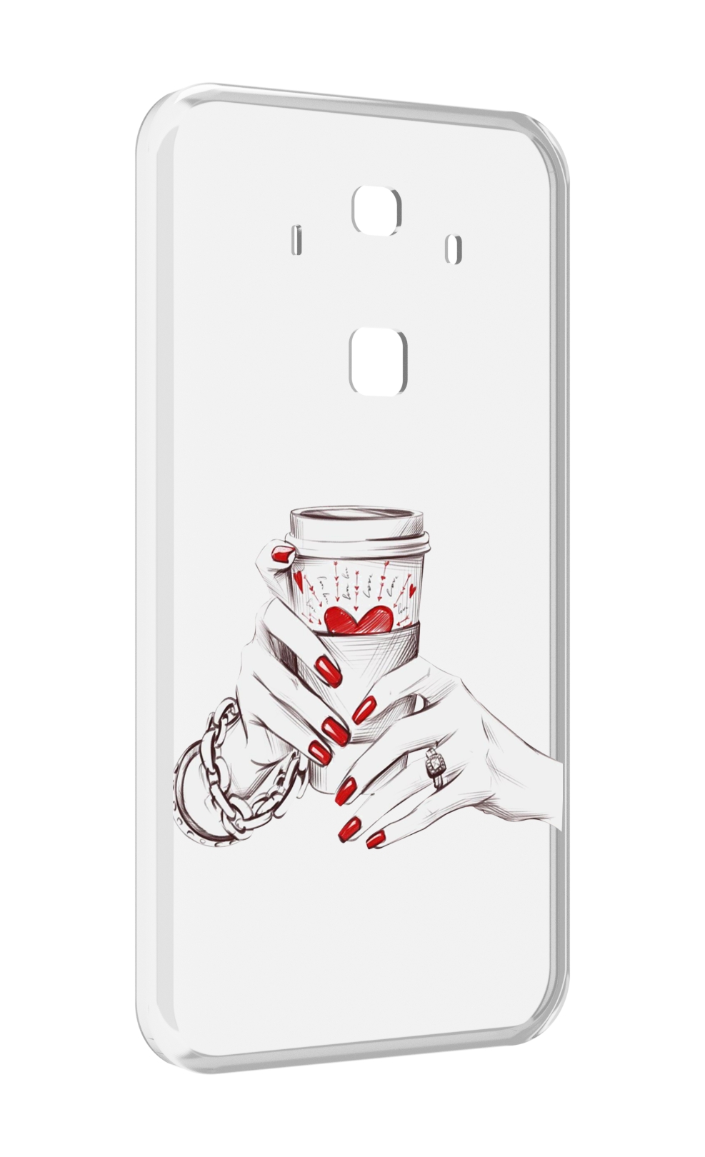 

Чехол MyPads Любовный-стакан для Huawei Mate 10 Pro, Прозрачный, Tocco