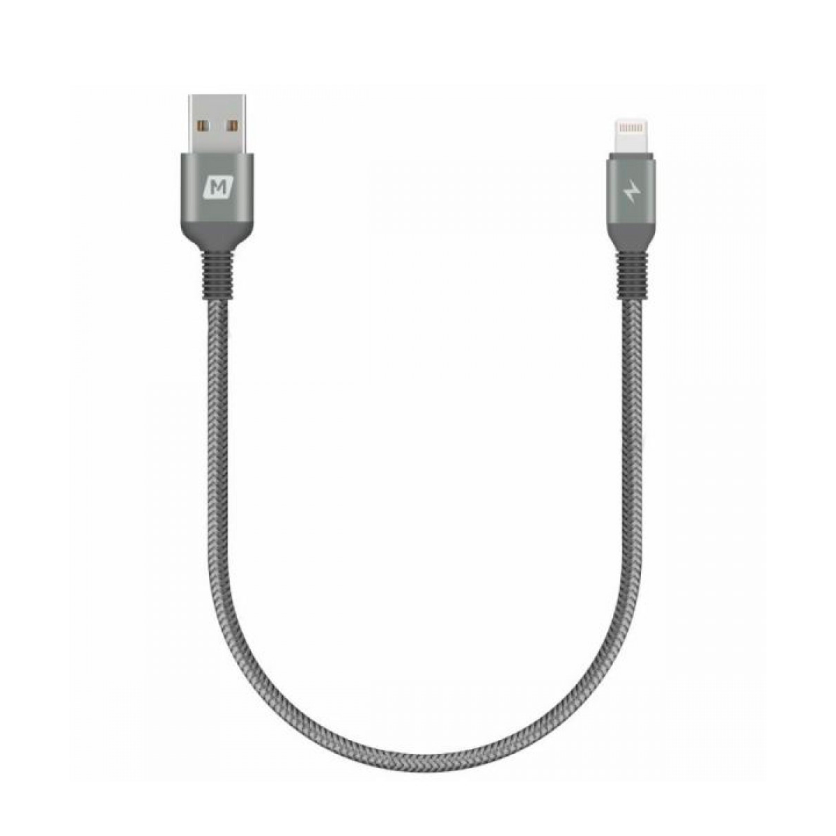 фото Кабель mfi momax elite link lightning usb cable gray (dl12d)