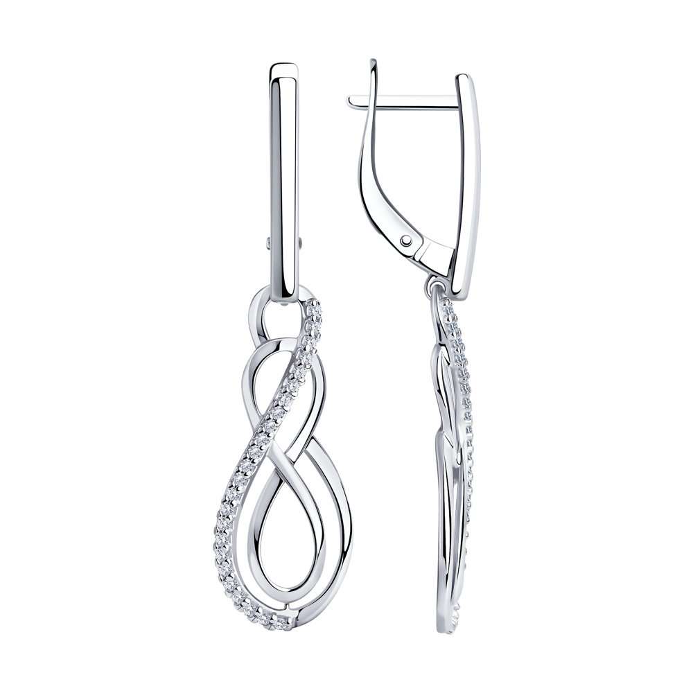 

Серьги женские из серебра Diamant 94-121-00696-1, фианит, 94-121-00696-1
