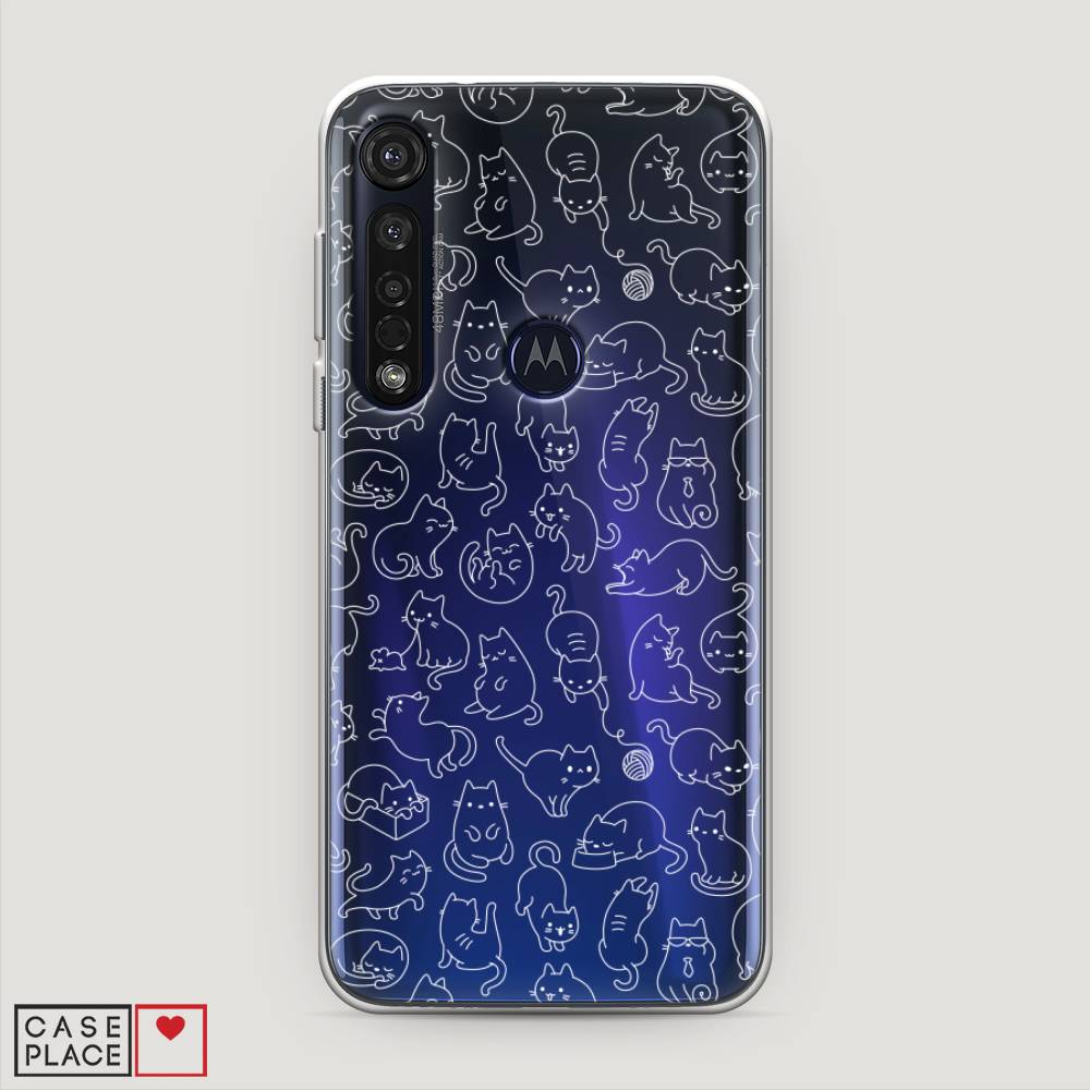 

Чехол Awog на Motorola Moto G8 Plus "Шкодливые котики", Разноцветный, 241450-2