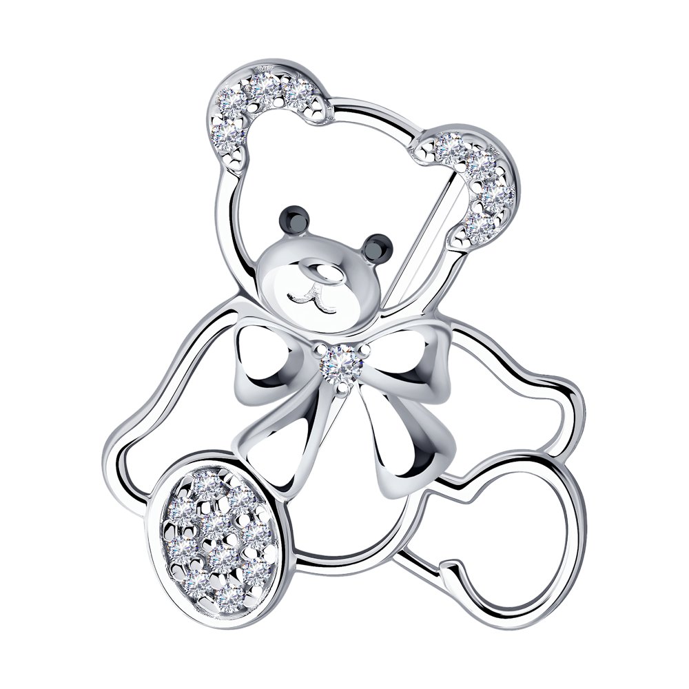 

Брошь женская Diamant 94-140-00777-1, 94-140-00777-1