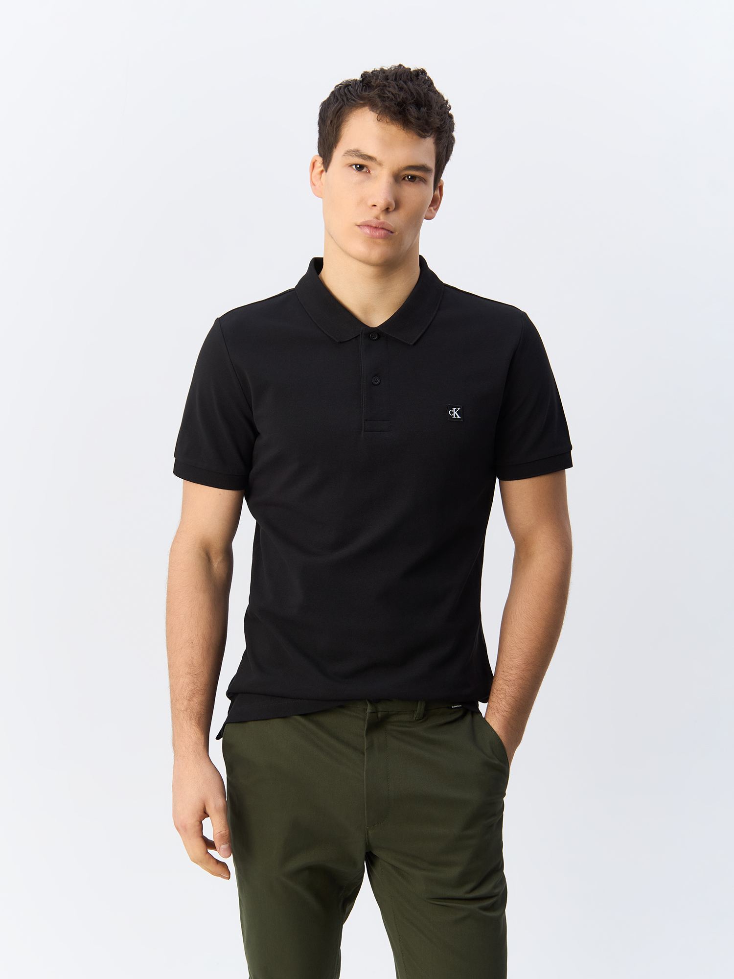 

Поло мужское Calvin Klein Jeans J30J325269 черное XL, Черный, J30J325269