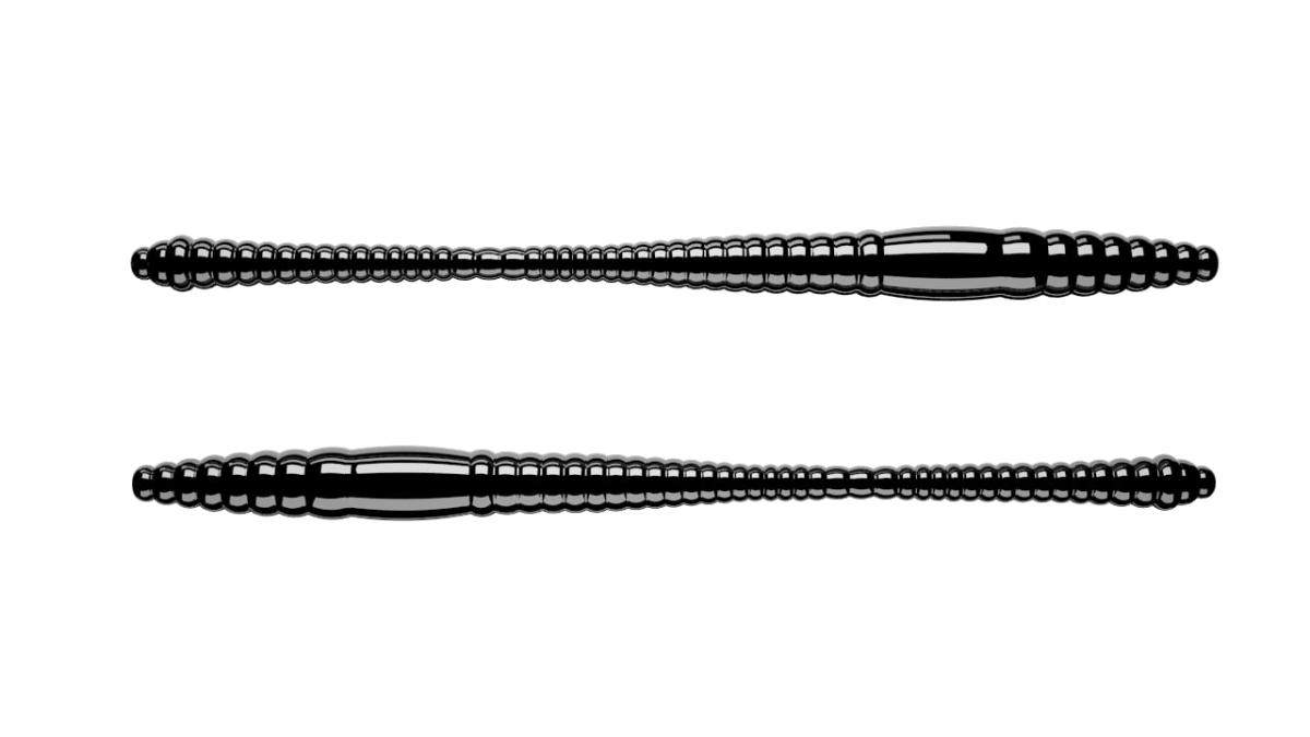

Мягкие приманки Libra Lures DYING WORM-80 Криль # 040 (12шт), Черный, Dying Worm