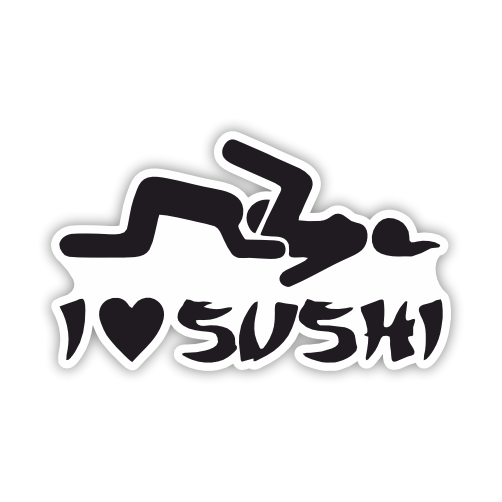 

Наклейка Наклейки за Копейки I love sushi 20х13 см, ННН-607