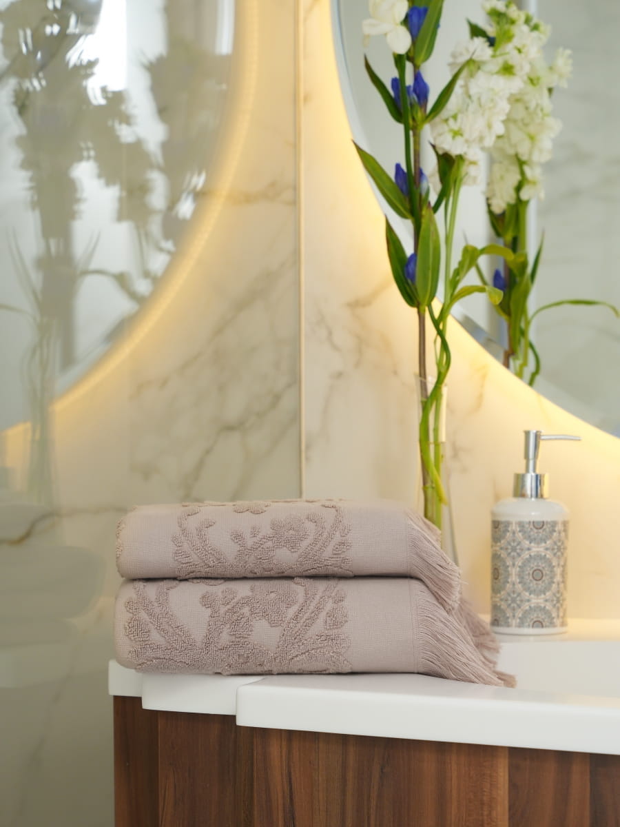 

Полотенце Arya С Бахромой 50X90 Isabel Soft Бежевый