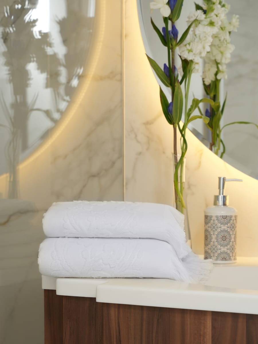 

Полотенце Arya С Бахромой 50X90 Isabel Soft Белый