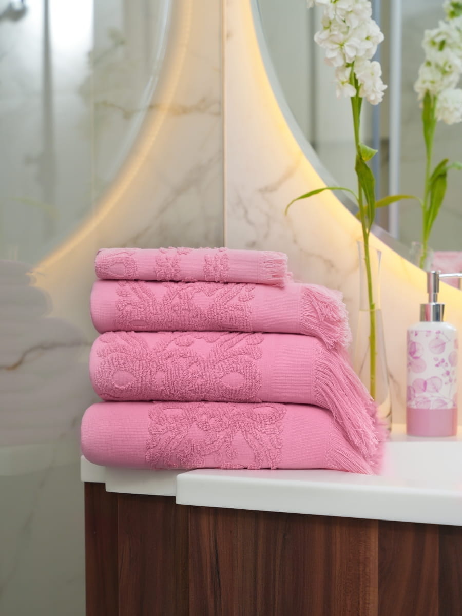 

Полотенце Arya С Бахромой 70X140 Isabel Soft Коралловый