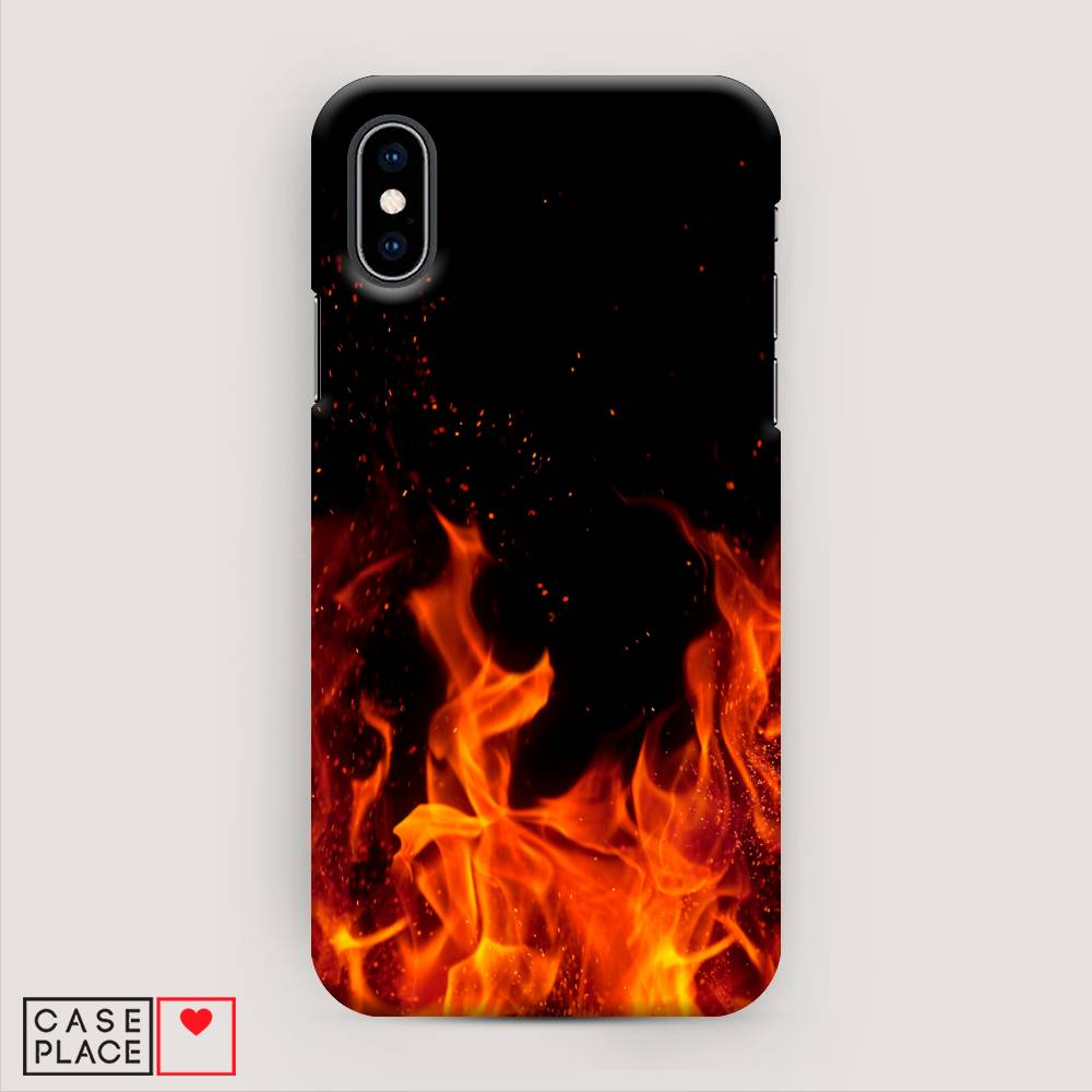 

Пластиковый чехол "Все в огне" на Apple iPhone X (10), 11020-3