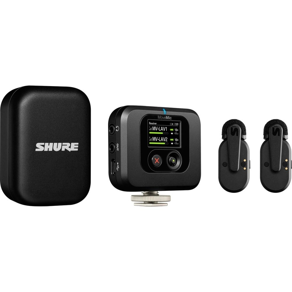 

Микрофон Shure MoveMic Two Receiver Kit Black, MoveMic Two Receiver Kit