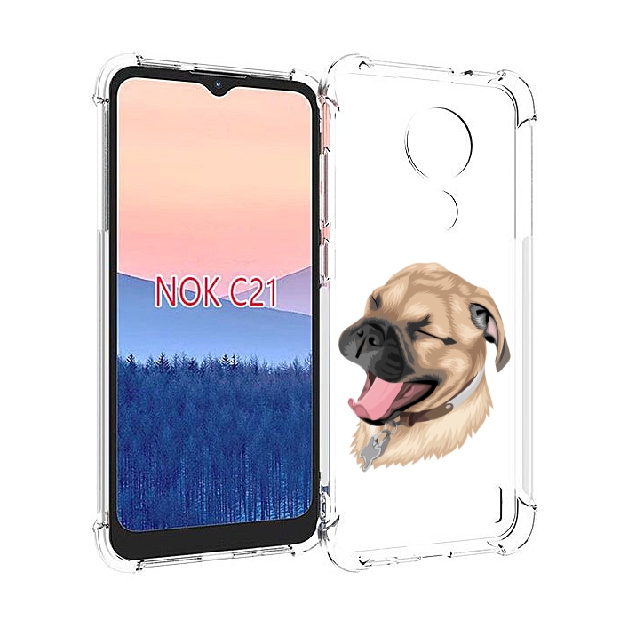 

Чехол MyPads очень-довольная-собака для Nokia C21, Прозрачный, Tocco