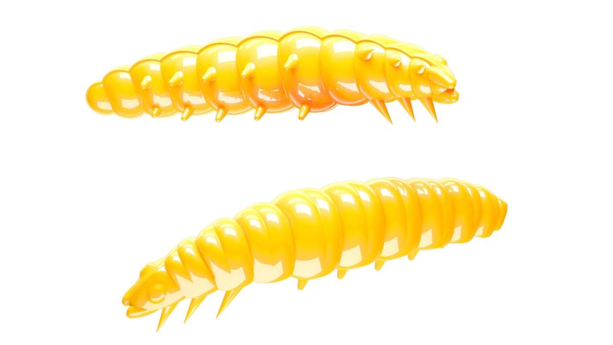 

Мягкие приманки Libra Lures LARVA-30 Сыр # 007 (15шт), Желтый, Larva