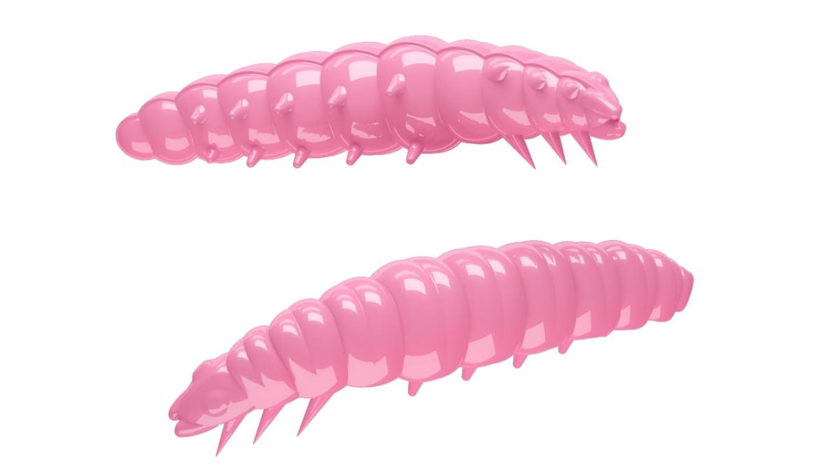 

Мягкие приманки Libra Lures LARVA-30 Сыр # 017 (15шт), Розовый, Larva