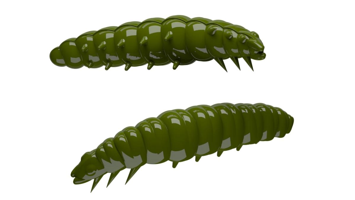 

Мягкие приманки Libra Lures LARVA-30 Сыр # 031 (15шт), Зеленый, Larva