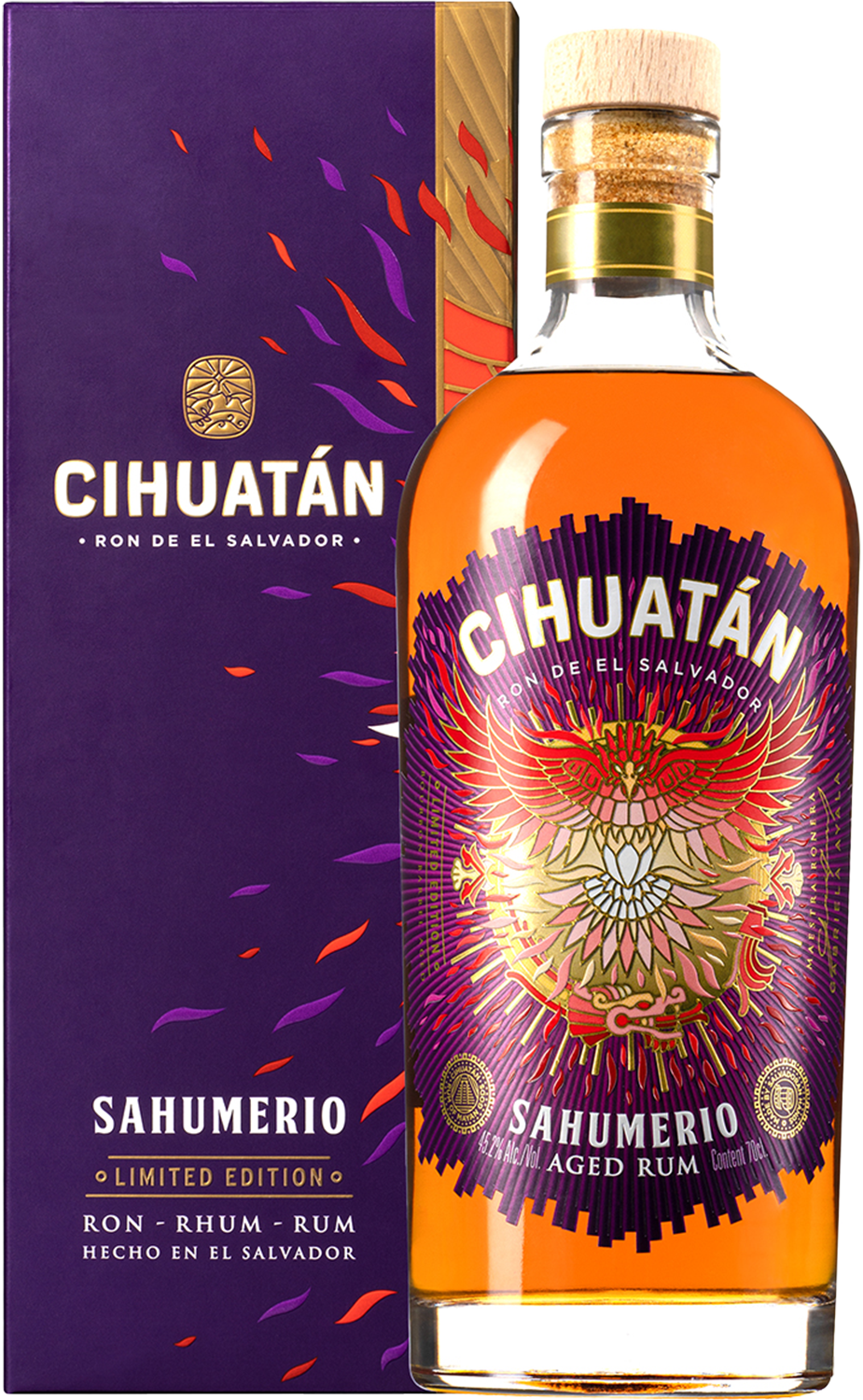 

Ром золотой Licorera Cihuatan Sahumerio (gift box) 45,2% 0,7л