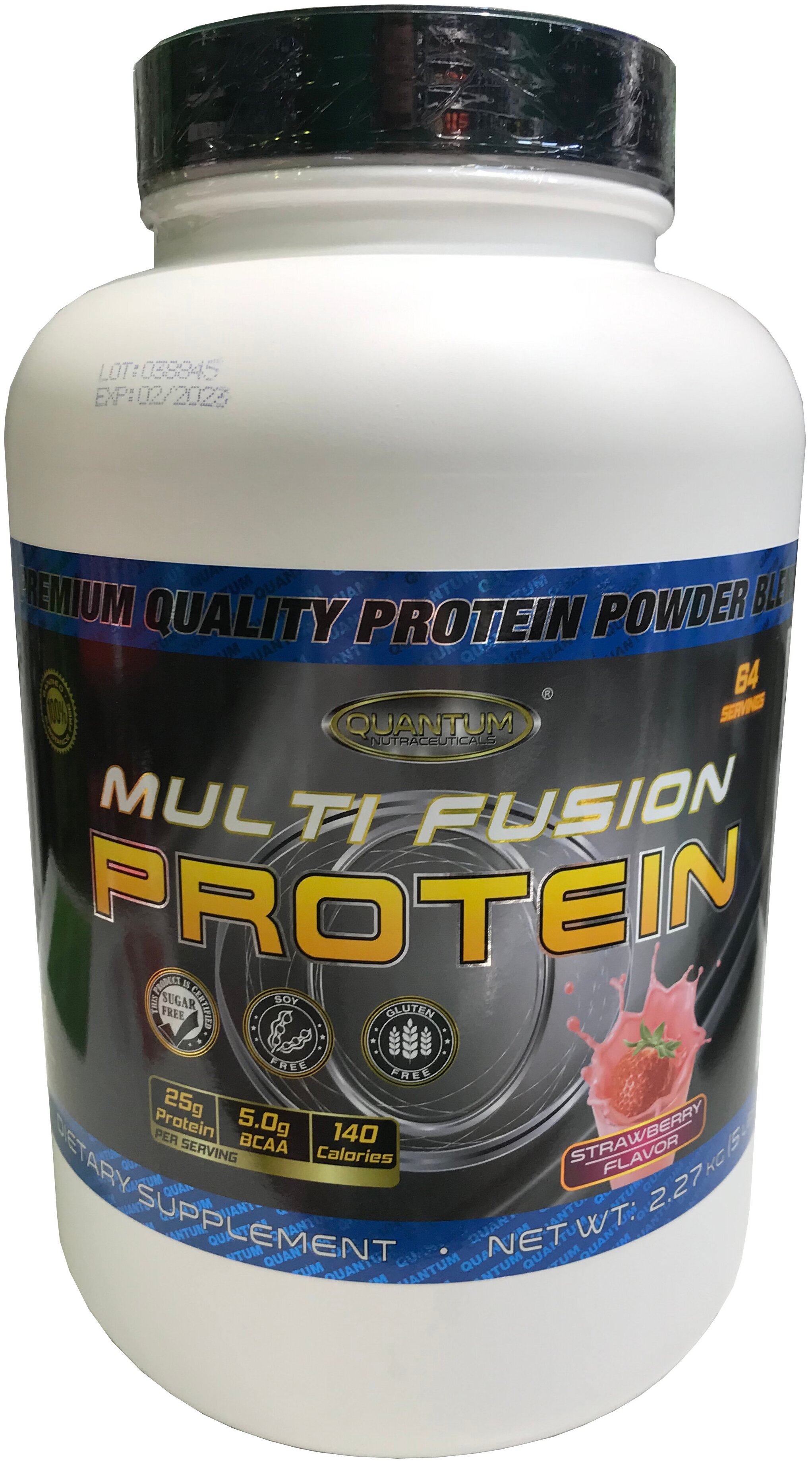 фото Многокомпонентный протеин quantum nutraceuticals multi fusion protein 2270 г, клубника