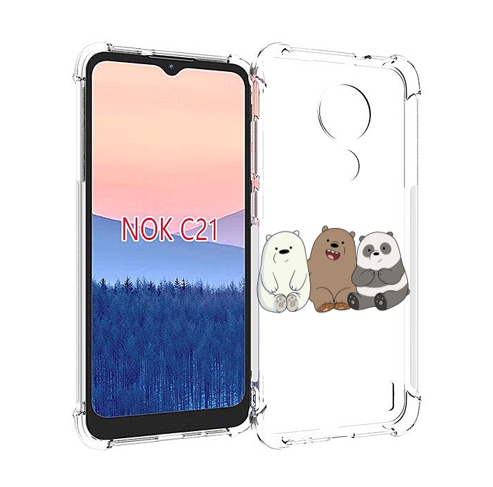 

Чехол MyPads панды детский для Nokia C21, Прозрачный, Tocco