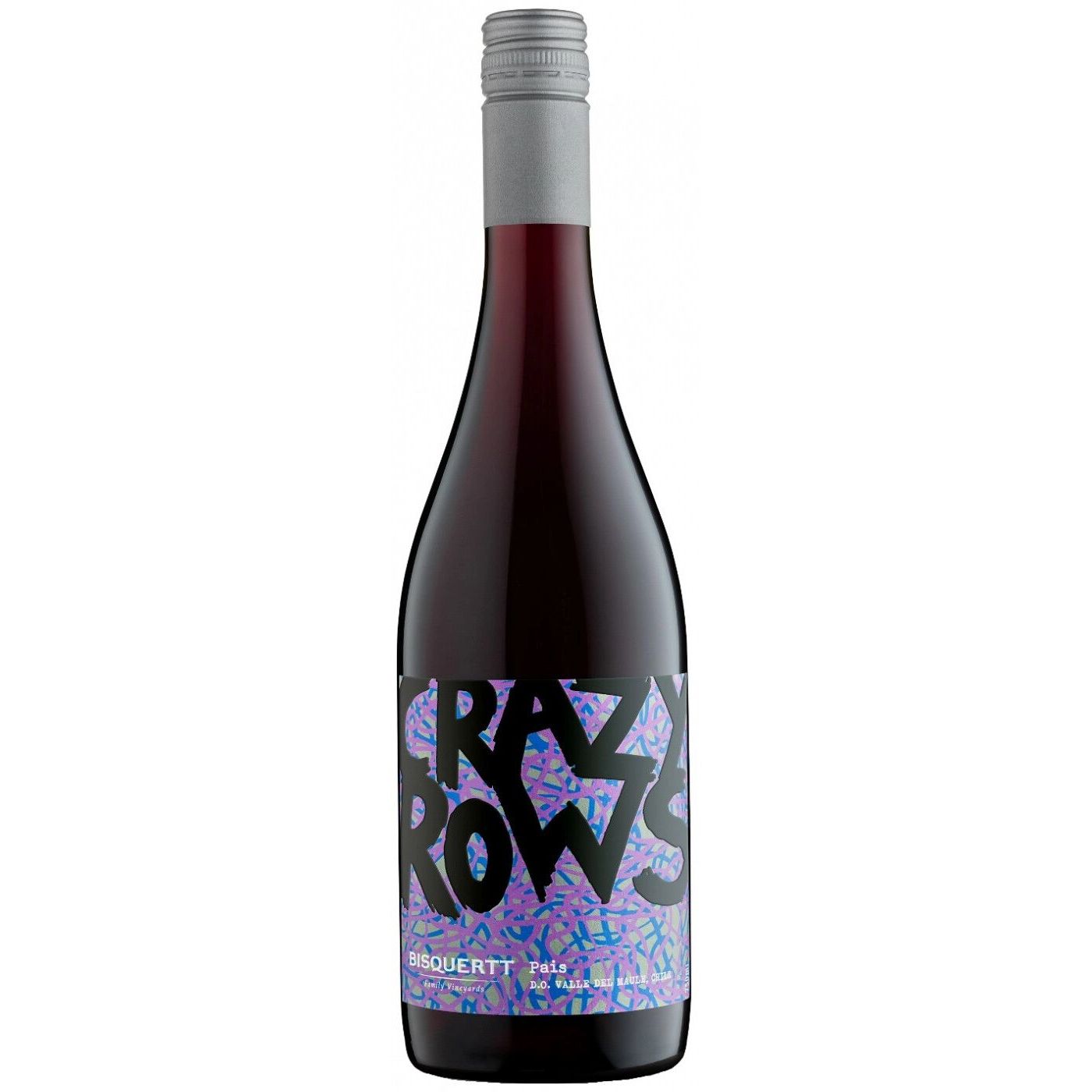 

Вино красное сухое Bisquertt Crazy Rows Pais Maule Valley DO 12,5% 0,75л