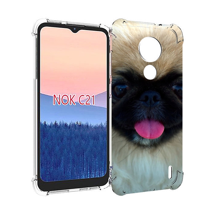 

Чехол MyPads пекинез для Nokia C21, Прозрачный, Tocco