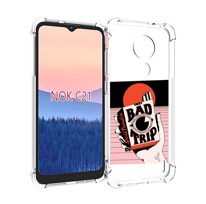 

Чехол MyPads плохая пачка для Nokia C21, Прозрачный, Tocco