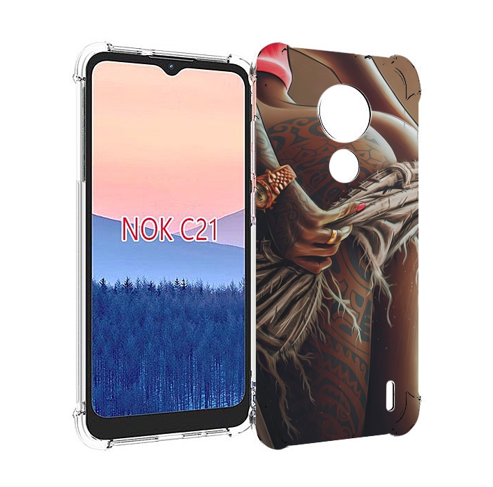 

Чехол MyPads полуголая девушка фотография женский для Nokia C21, Прозрачный, Tocco