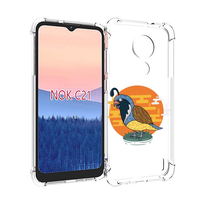 

Чехол MyPads попугай-на-острове для Nokia C21, Прозрачный, Tocco