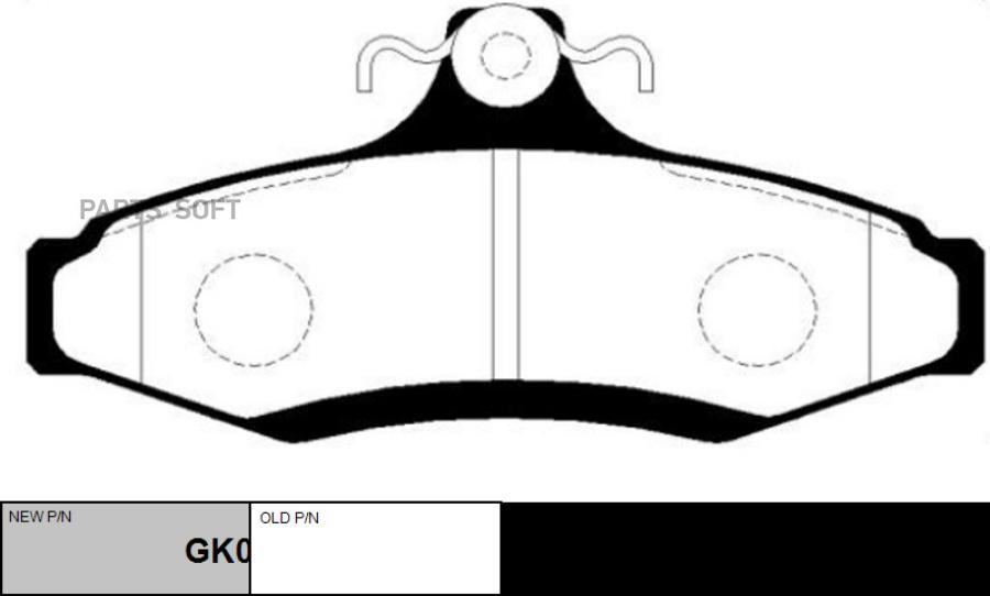 

Тормозные колодки Ctr CKKD7