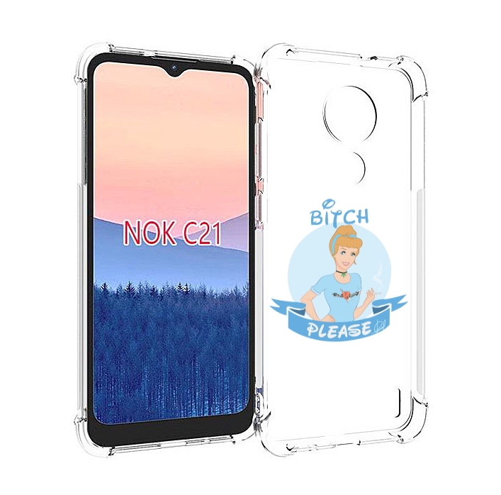 

Чехол MyPads принцесса-эльза женский для Nokia C21, Прозрачный, Tocco