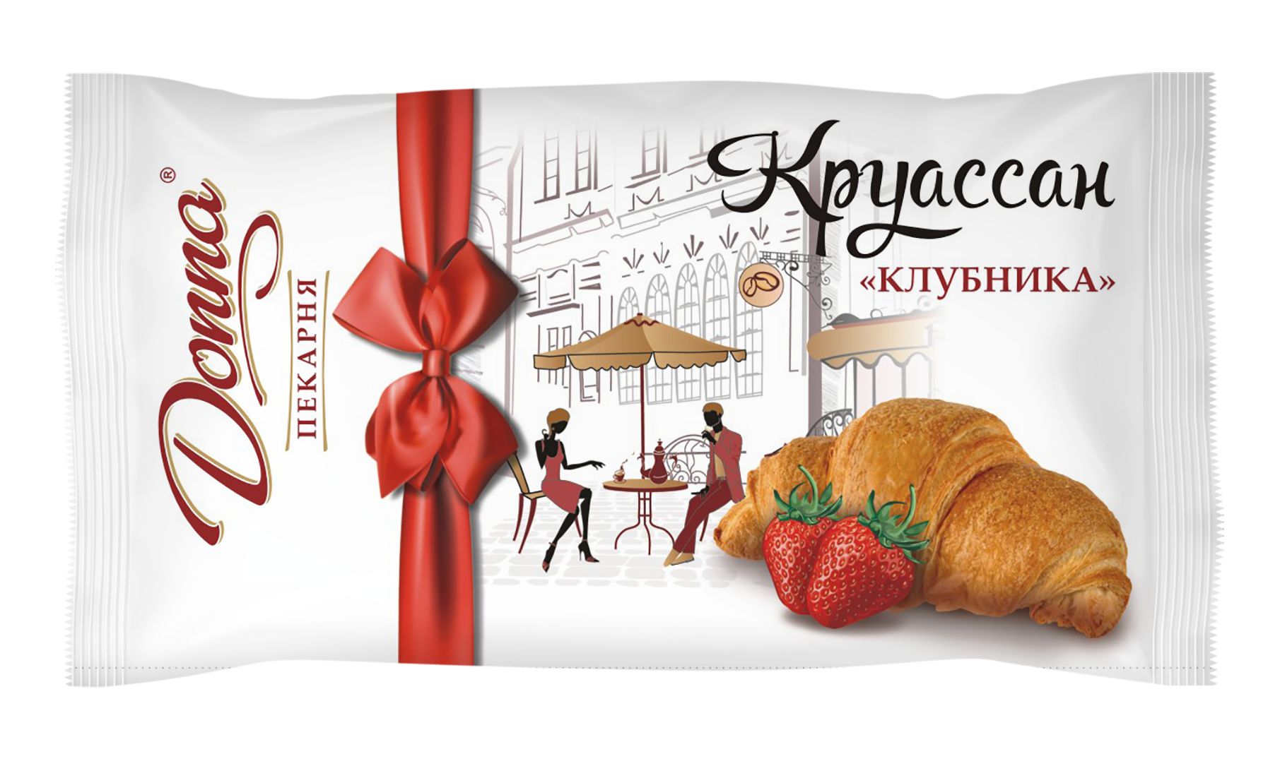 

Круассан Donna пекарня клубника 65 г