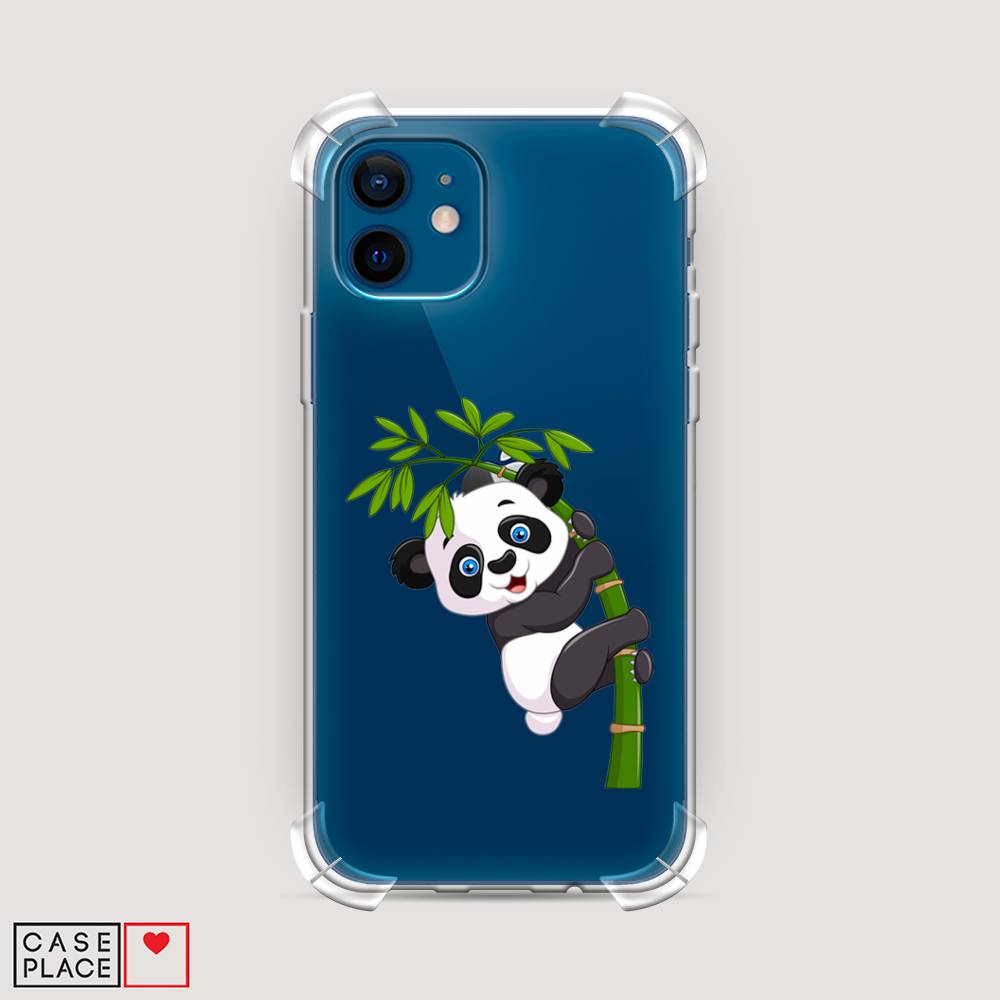 

Чехол Awog на Apple iPhone 12 mini / Айфон 12 mini "Панда на бамбуке", Разноцветный, 12651-1