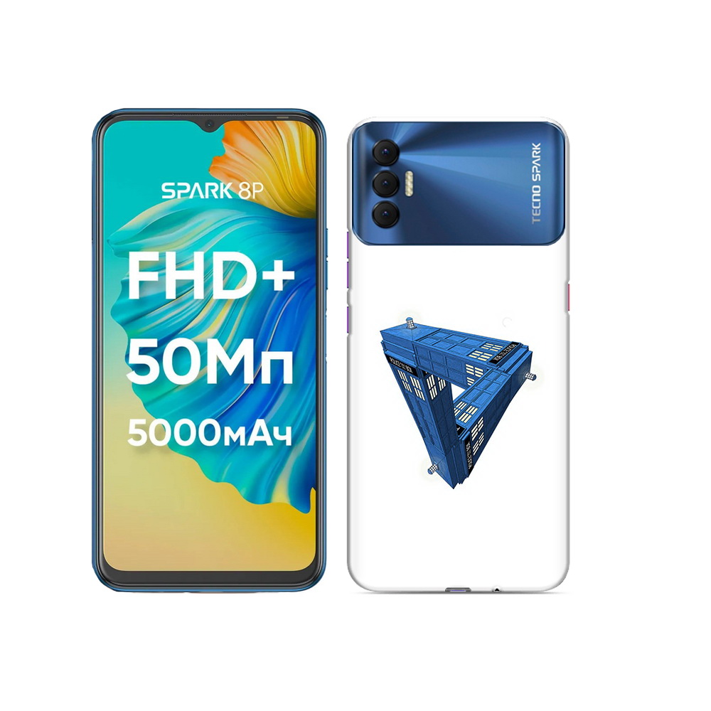 

Чехол MyPads Tocco для Tecno Spark 8P головолока абстракция, Прозрачный, Tocco
