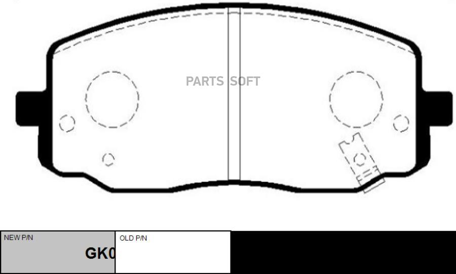 

Колодки тормозные CTR GK0532