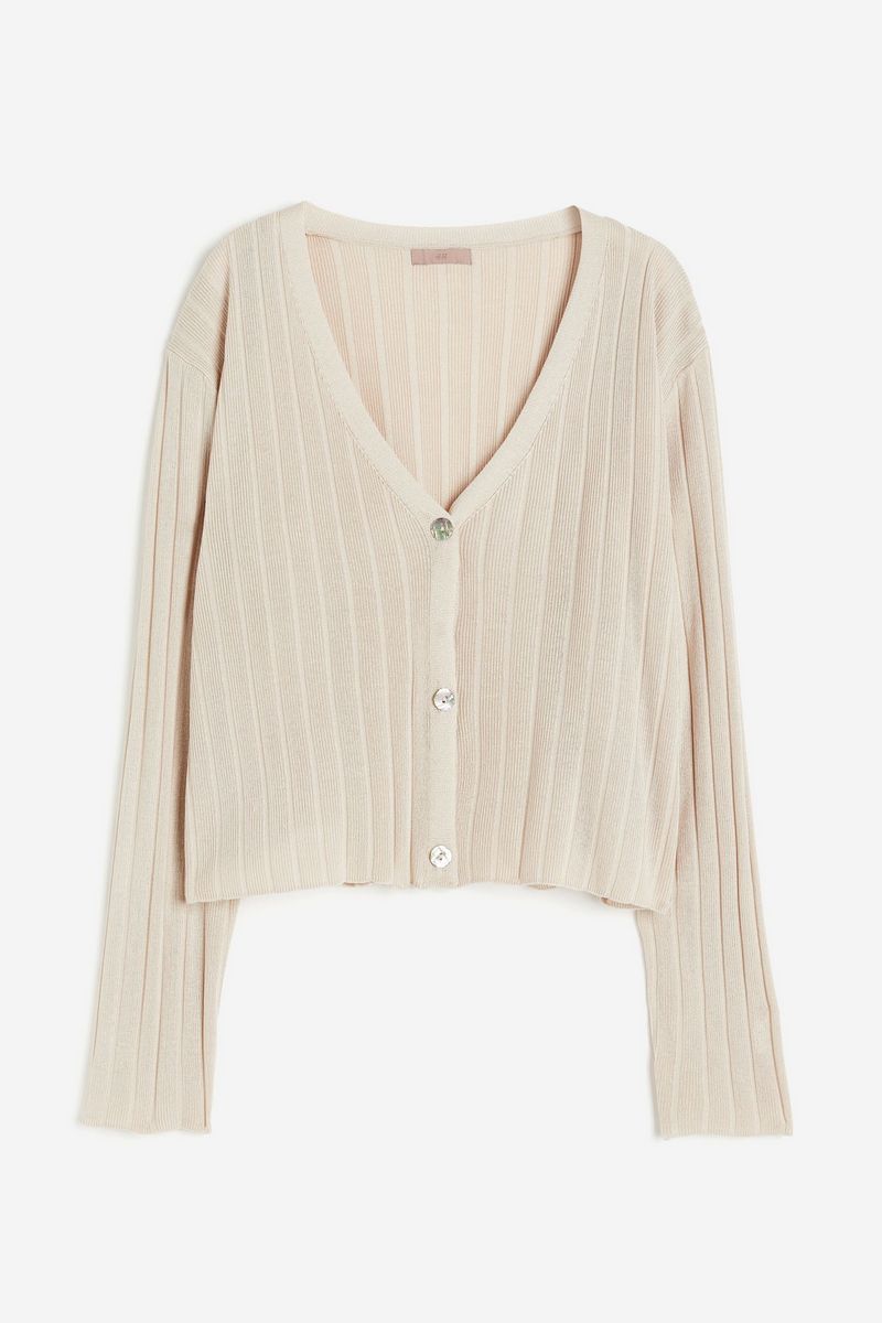 

Кардиган женский H&M 1182583 бежевый S, 1182583
