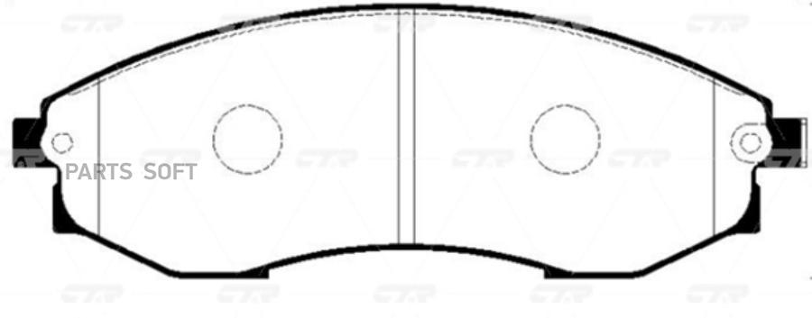 

Тормозные колодки Ctr GK0559