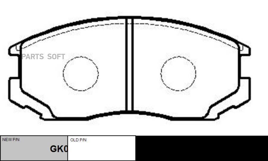 

Колодки дисковые передние mitsubishi lancercolt 1.3-2.01.8d-2.0d 88 CKM3 CTR ckm-3