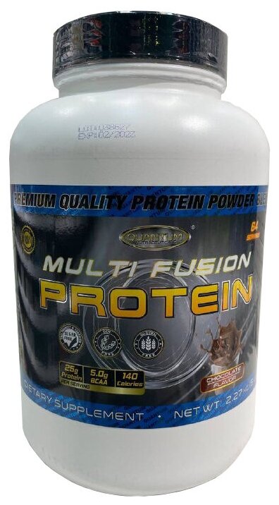 фото Многокомпонентный протеин quantum nutraceuticals multi fusion protein 2270 г, шоколад