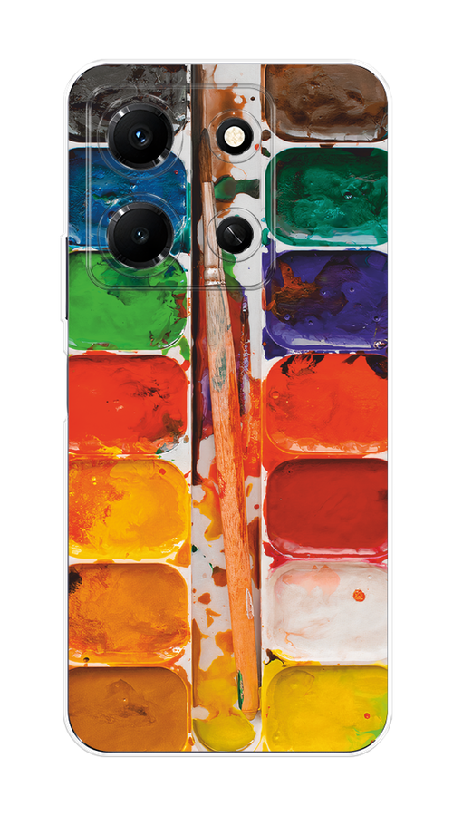 

Чехол на Infinix Note 30i "Акварель", Красный;желтый;синий, 3104350-1