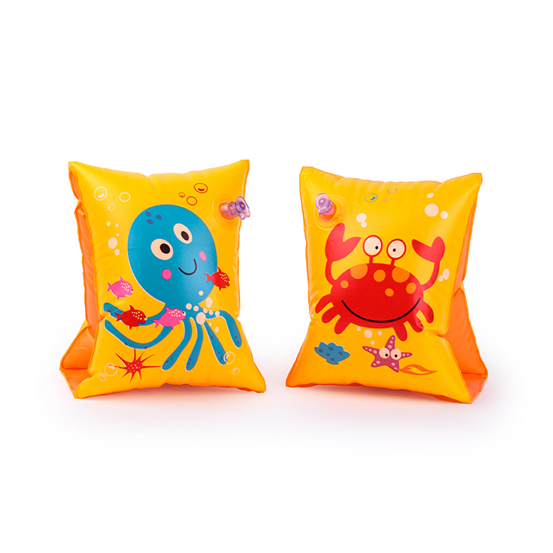 

Нарукавники надувные Baziator Arm Bands Крабик и Осьминог BG0144 3-6 лет 2шт желтые, Arm Bands