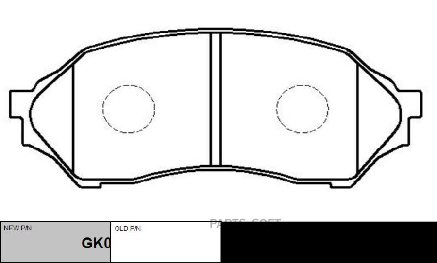 

Тормозные колодки Ctr передние дисковые CKMZ1