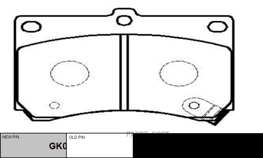 

Колодки торм. перед (новый GK0648) 1шт CTR 'CKMZ2