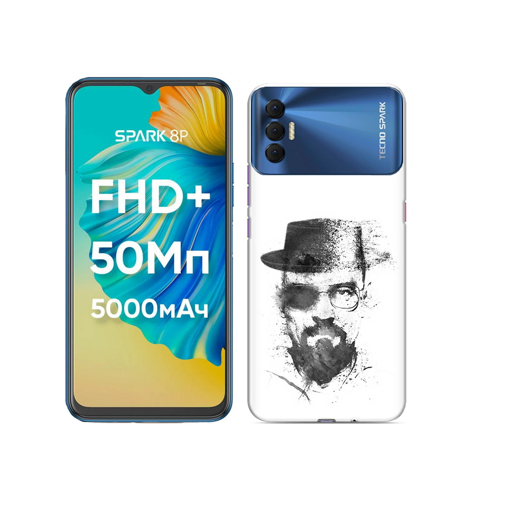 

Чехол MyPads Tocco для Tecno Spark 8P загадочный человек, Прозрачный, Tocco