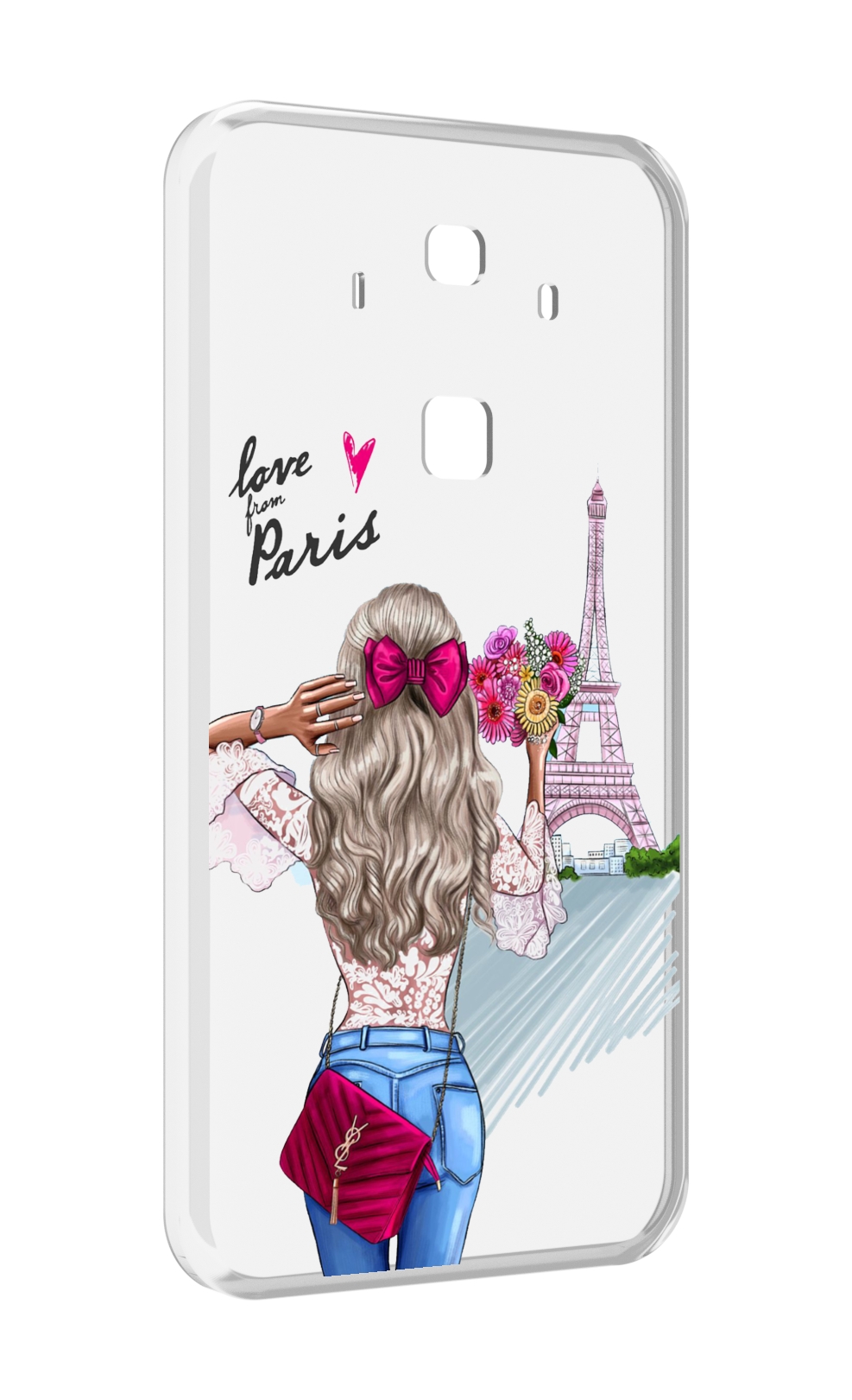 

Чехол MyPads Парижанка женский для Huawei Mate 10 Pro, Прозрачный, Tocco