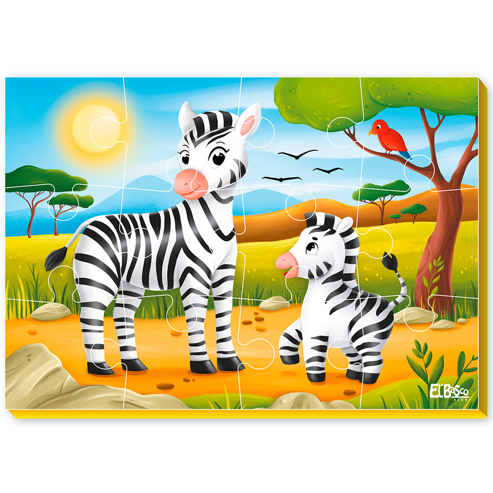 Пазл мягкий А5 Зебры ET02-031