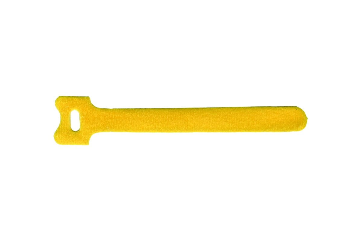 фото Хомут-липучка 180мм, 20 шт., желтый lanmaster