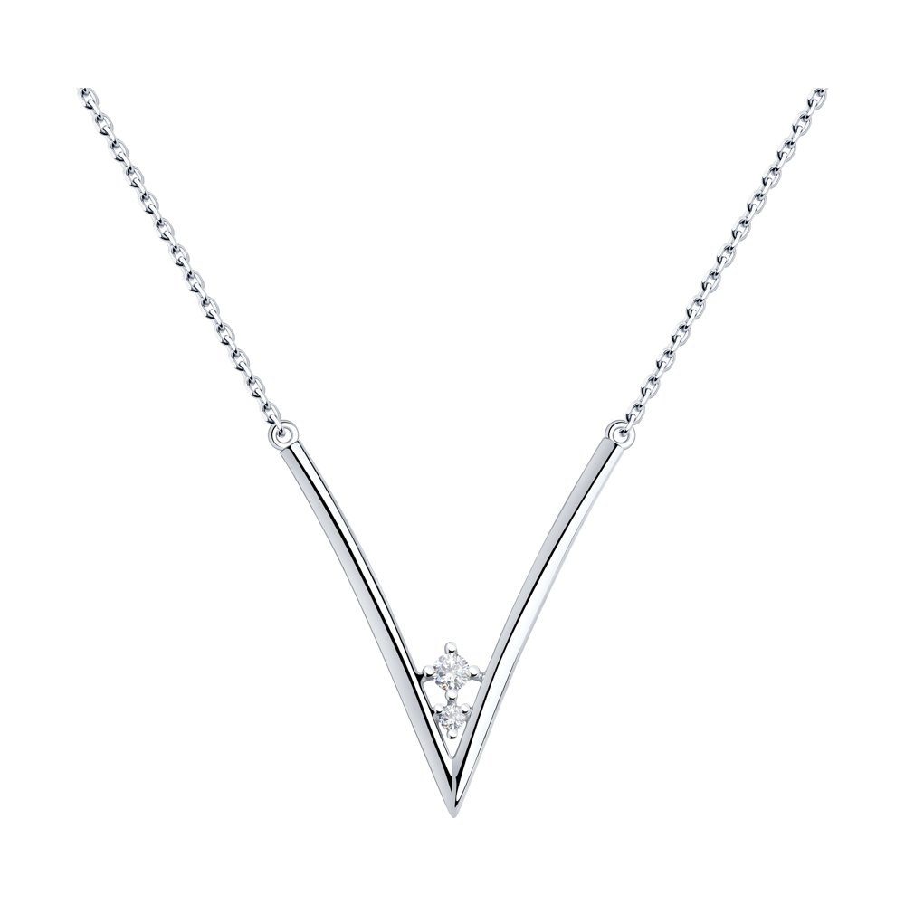 

Колье из серебра с фианитами 40 см Diamant 94-170-00857-1, 94-170-00857-1