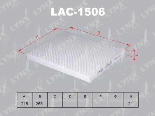 

Lac-1506 Фильтр Салона Opel Corsa D, Fiat Grande Punto 1.0-1.9D 05>