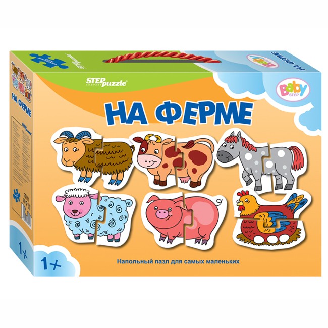 

Пазл напольный На ферме 70111 Степ /6/, 332-667