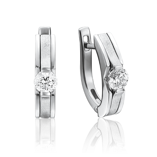 

Серьги из золота PLATINA jewelry 02-4188, фианит, 02-4188
