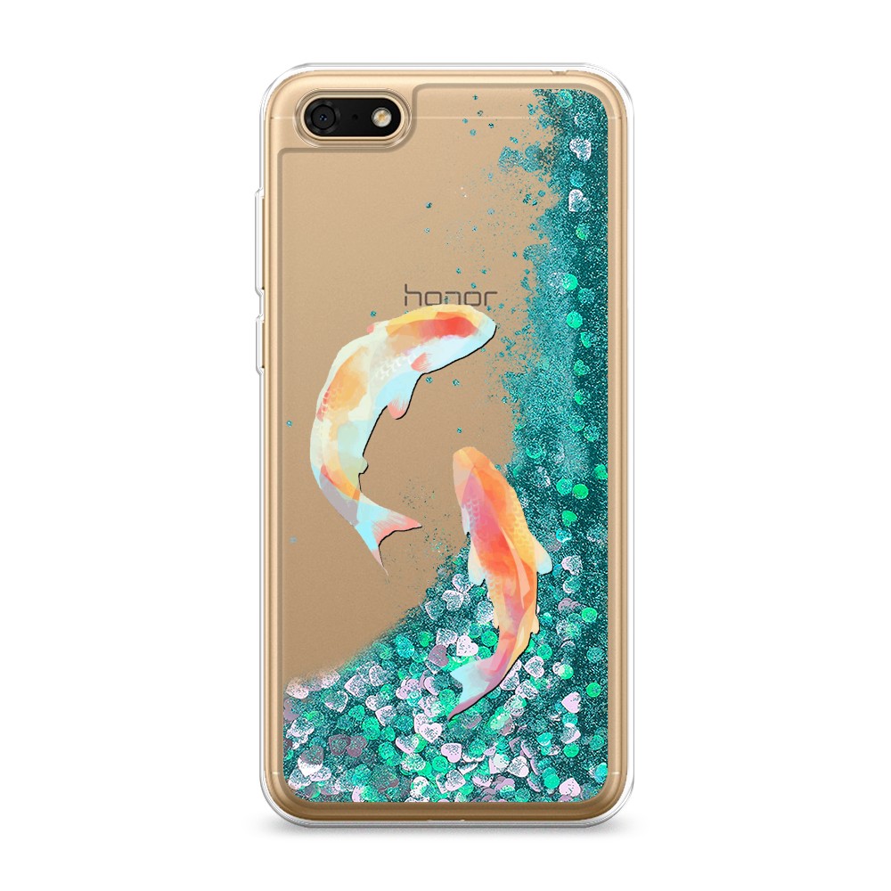 

Чехол Awog на Honor 7A/Huawei Y5 Prime 2018/Y5 2018 "Акварельные карпы", Разноцветный, 65295-1